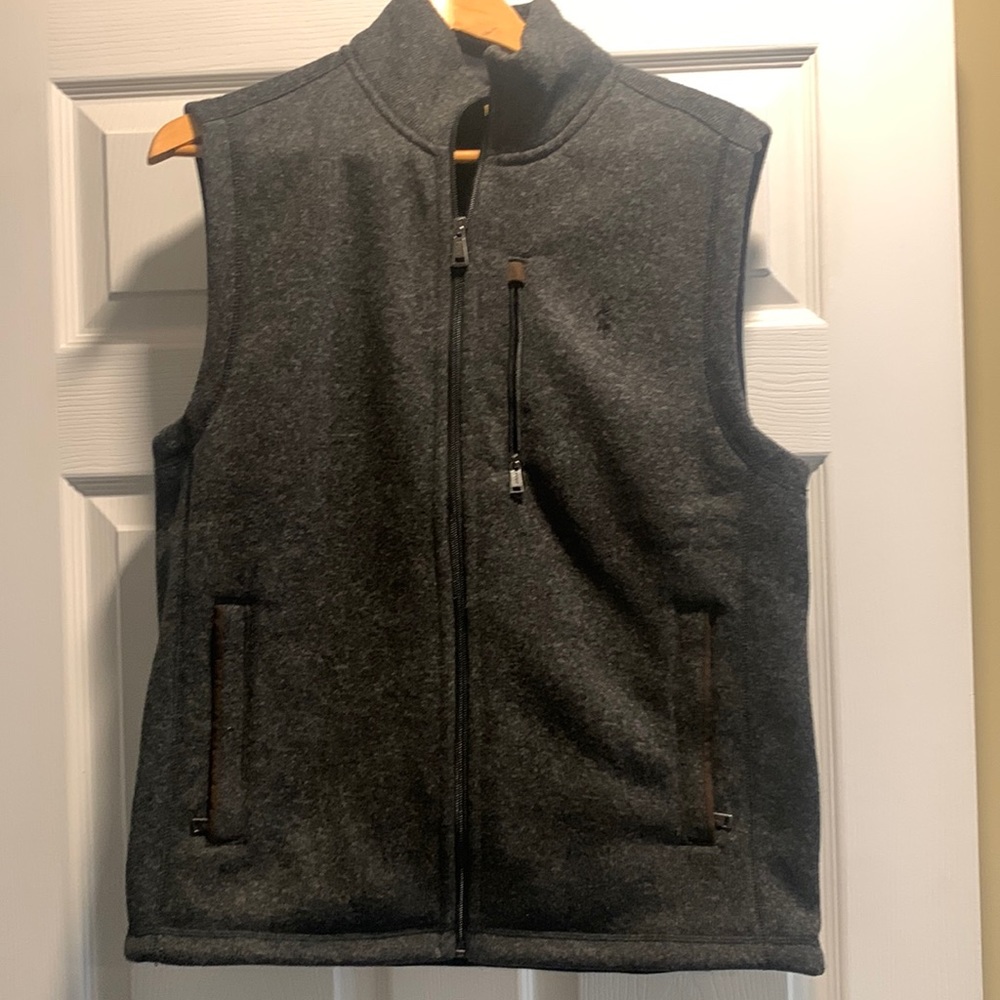 POLO RALPH LAUREN Men's Navy Better Sweater Fleece Vest Size Md